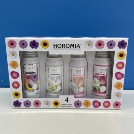 Cofanetto da 4 fragranze 50ml Liberty, White, Soffice Talco, Muschi e Loto HOROMIA HORO4 2