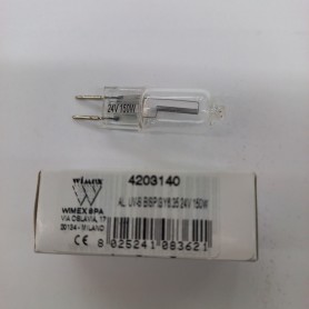 lampadina alogena bispina 24v 150w GY6 Wimex 4203140 2
