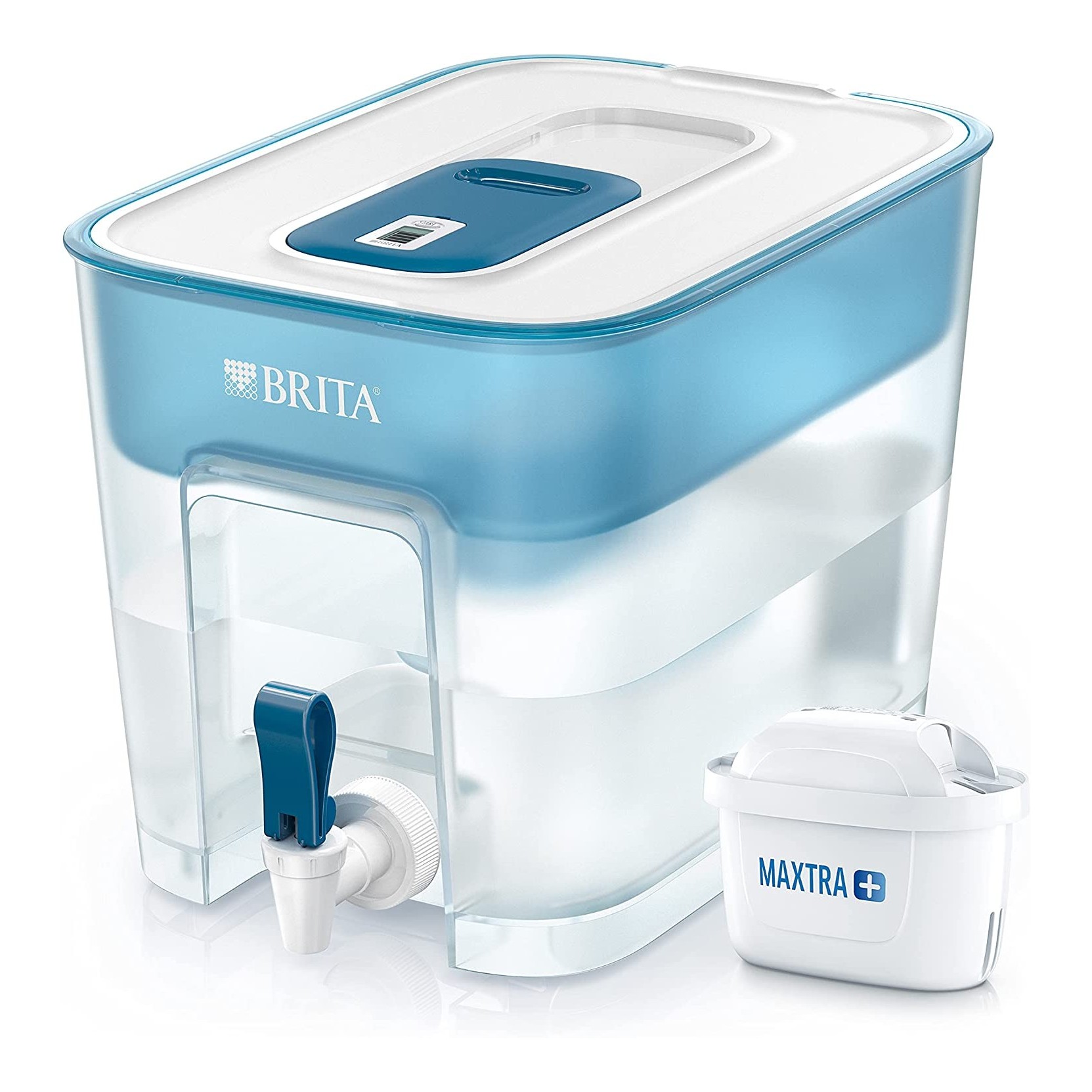 BRITA LA CARAFFA GRANDE CON RUBINETTO OPTIMAX CAPACITA' 8,5LITRI flow