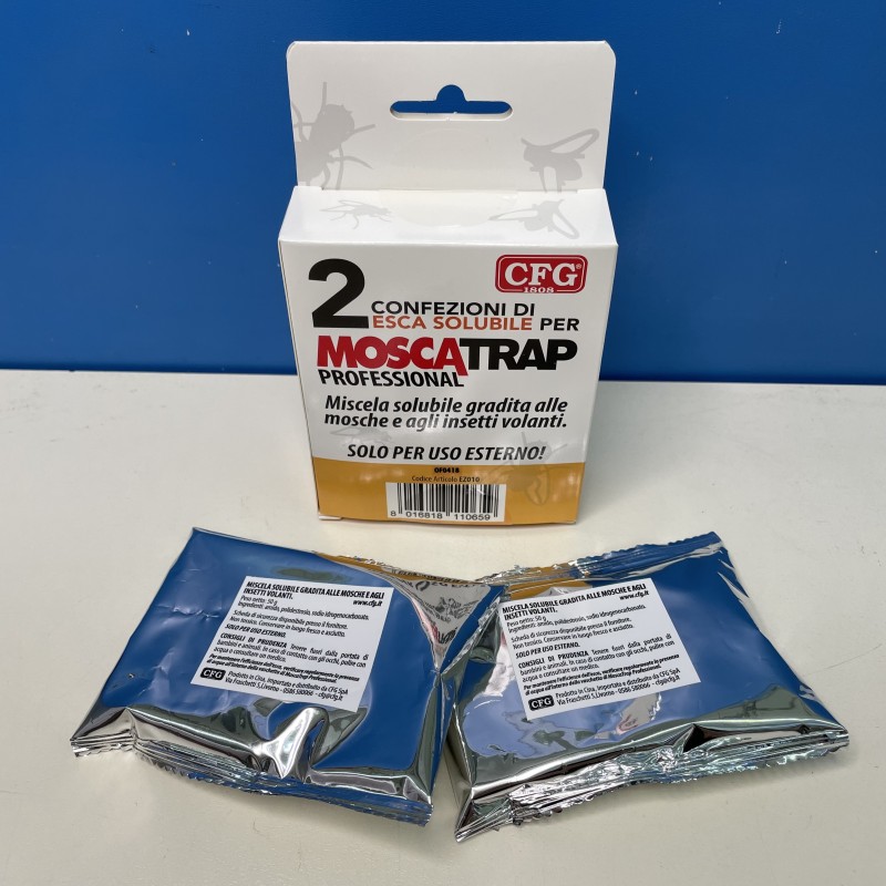 Ricambio esca solubile (2 pezzi) per Moscatrap professional EZ010 CFG