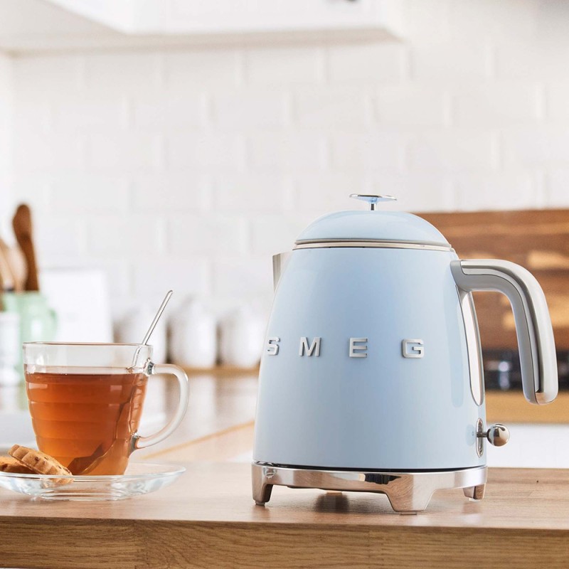 SMEG MINI BOLLITORE ELETTRICO AZZURRO linea anni 50 Lt0,8 AZZURRO KLF05PBEU SMEG