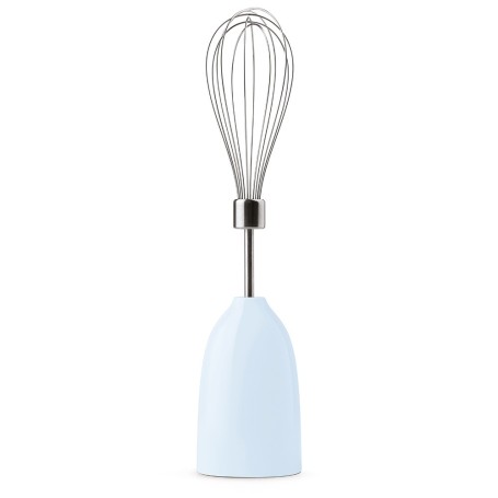 Frullatore ad immersione con asta e lame in acciaio inox. Con bicchiere, tritatutto, frusta e schiacciaverdure  inclusi. SMEG CO Frullatore ad immersione con asta e lame in acciaio inox. Con bicchiere, tritatutto, frusta e schiacciaverdure  inclusi. SMEG CO
