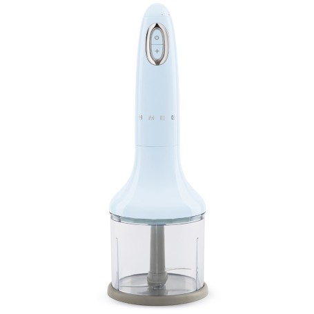 Frullatore ad immersione con asta e lame in acciaio inox. Con bicchiere, tritatutto, frusta e schiacciaverdure  inclusi. SMEG CO Frullatore ad immersione con asta e lame in acciaio inox. Con bicchiere, tritatutto, frusta e schiacciaverdure  inclusi. SMEG CO