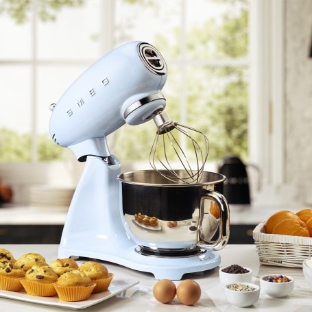 Impastatrice planetaria full color AZZURRO SMF03PBEU SMEG Impastatrice planetaria full color AZZURRO SMF03PBEU SMEG