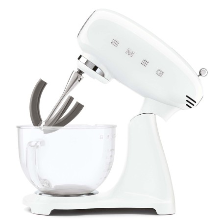 Impastatrice Smeg Bianco Full Color con ciotola in vetro