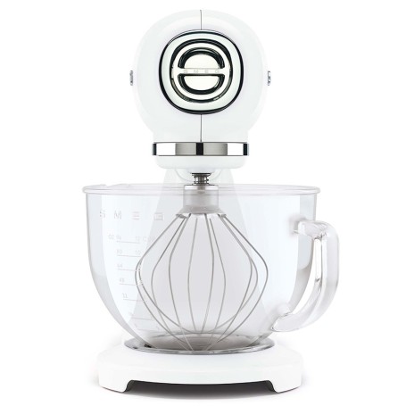 Impastatrice Smeg Bianco Full Color con ciotola in vetro