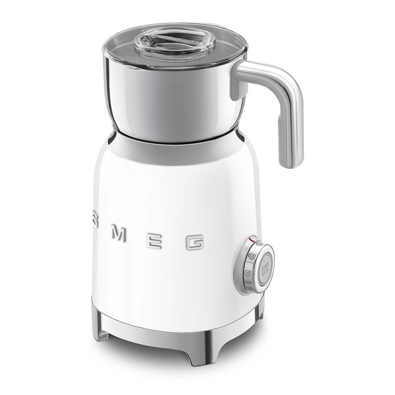 Montalatte Smeg BIANCO per latte caldo o freddo e scalda latte o cioccolata BIANCO SMEG 50'S STYLE