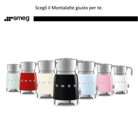 Montalatte per latte caldo o freddo e scalda latte o cioccolata VERDE PASTELLO SMEG MFF01PGEU