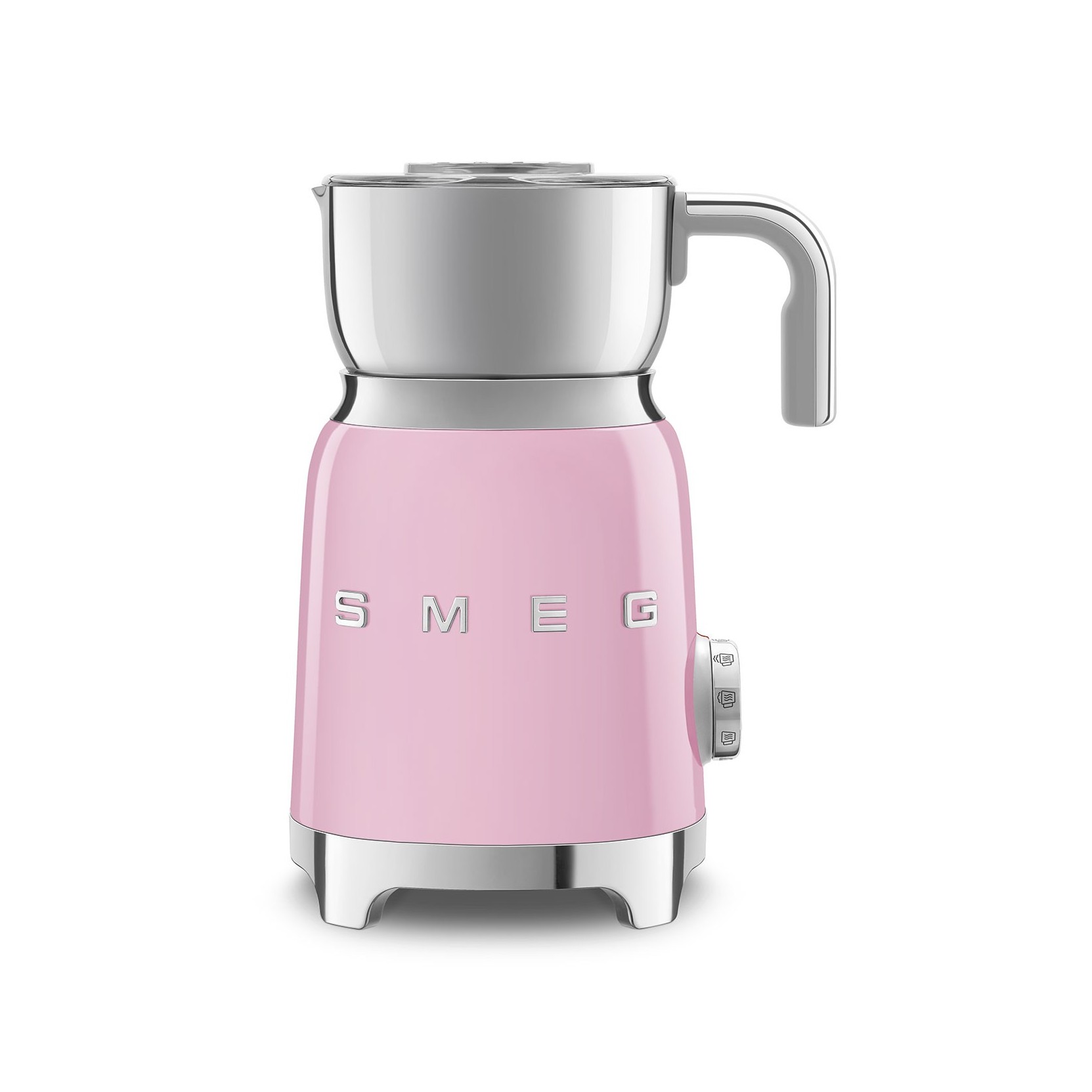 Montalatte per latte caldo o freddo e scalda latte o cioccolata ROSA SMEG  MFF01PKEU