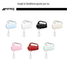 SBATTITORE SMEG VERDE PASTELLO HAND MIXER HMF01PGEU 2