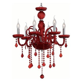 LAMPADARIO ROSSO GIUDECCA SP6 IDEALLUX 2