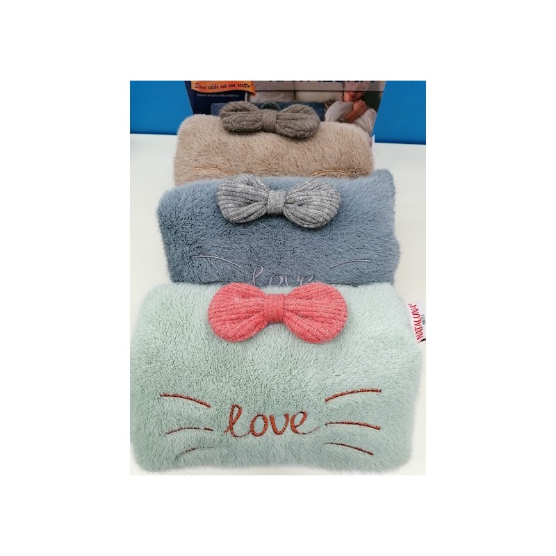 Borsa acqua calda con tasche ORSO FIOCCO colori vari 3965493 Nataluna