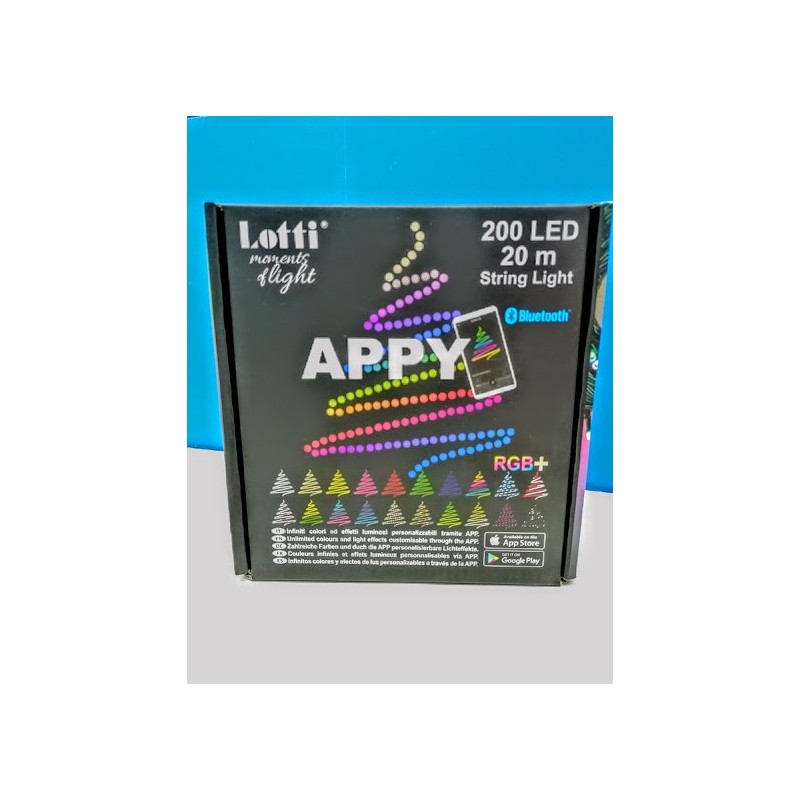 Catena 200 led 20mt multicolor smart APPY 21 TL200 LOTTI (LO68575)