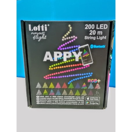 Catena 200 led 20mt multicolor smart APPY 21 TL200 LOTTI (LO68575) Catena 200 led 20mt multicolor smart APPY 21 TL200 LOTTI (LO68575)