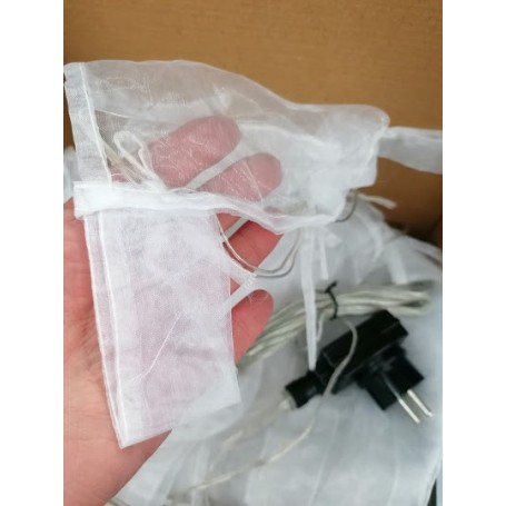 Tenda luminosa in tessuto di chiffon con fili inseriti nel tessuto Nanoled 2mt x1,2