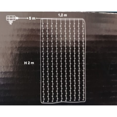 Tenda luminosa in tessuto di chiffon con fili inseriti nel tessuto Nanoled 2mt x1,2