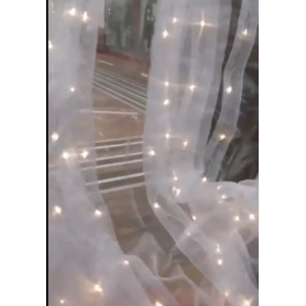 Tenda luminosa in tessuto di chiffon con fili inseriti nel tessuto Nanoled 2mt x1,2