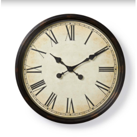 Orologio da parete diametro cm50 CLWA008WD50BK Nedis