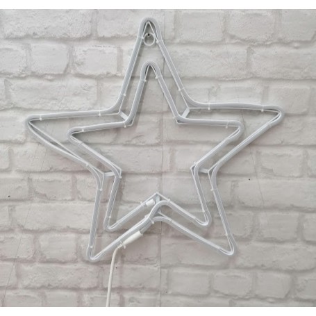 Stella doppia 360 LED neon luce calda luce bifacciale