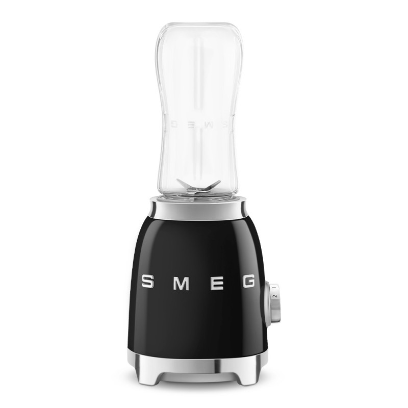 Frullatore NERO multifunzione compatto linea 50's style PBF01BLEU SMEG