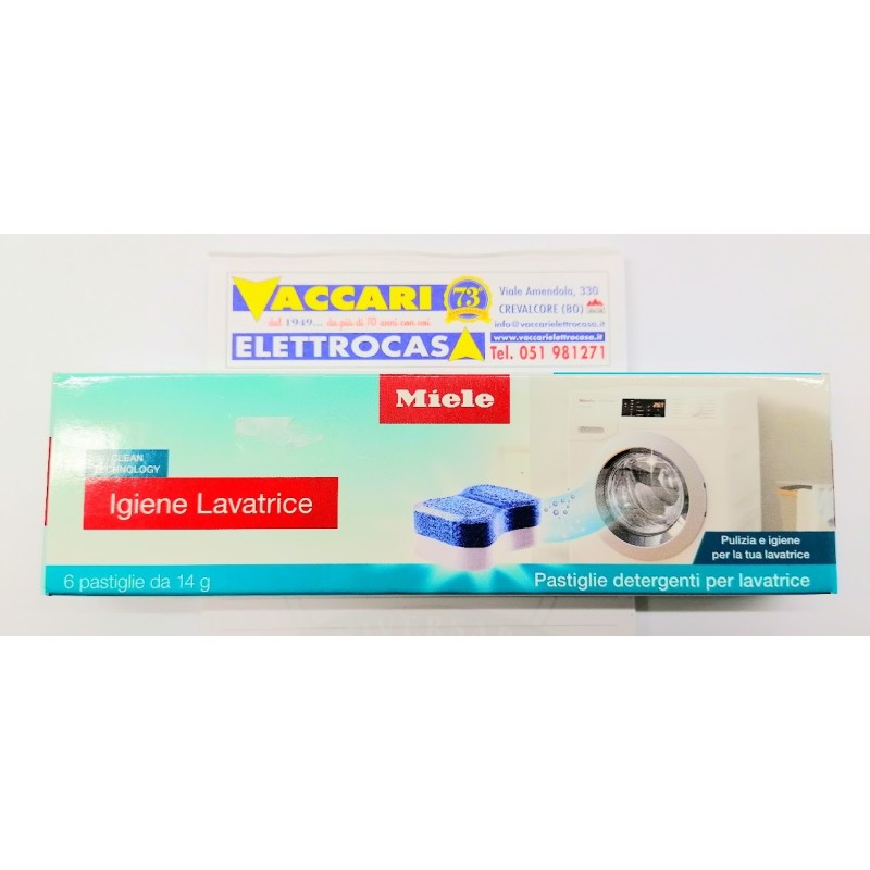 Pastiglie per lavaggio lavatrice MIELE  IGIENE LAVATRICE MIELE